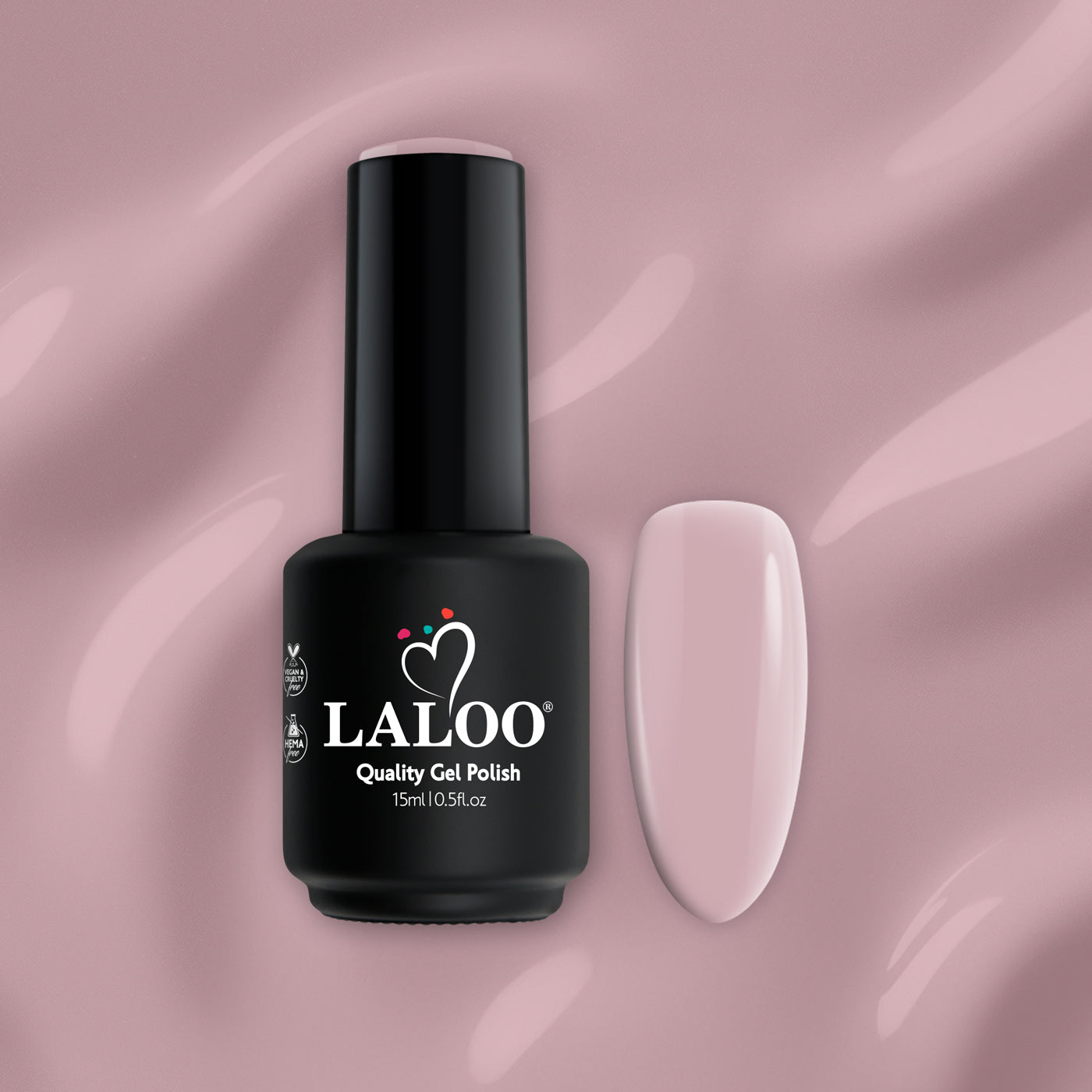 Laloo No.076 Pinkish Grey | Gel Polish 15ml