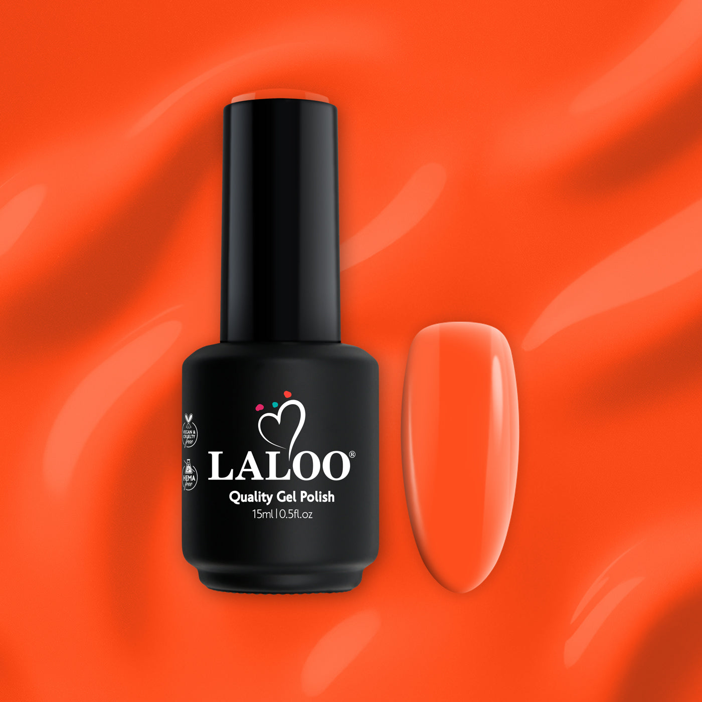 Laloo No.218 Papaya Orange | UV Nagellack 15ml