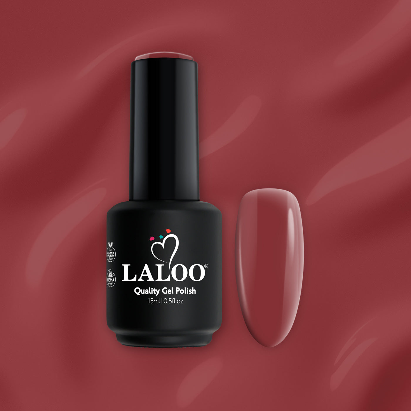 Laloo No.322 Red Brownie | Gellack 15ml