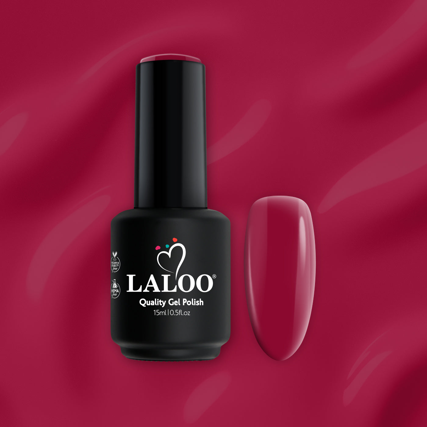 Laloo No.447 Dark Cherry | Gel Polish 15ml